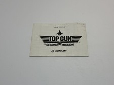 NES Top Gun the Second Mission- Instruction Manual Only- 1987 Original