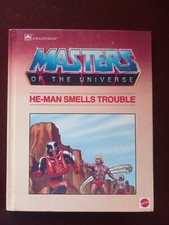 Vintage He-Man Smells Trouble Masters of the Universe Mattel Golden Book 1985