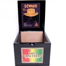 The Upsetters Django 5 x 54 Empty Wooden Cigar Box 6" x 5" x 4"