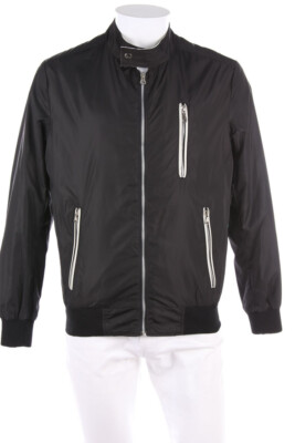 AC made in italy Bomber Jacket Zipper M black white
