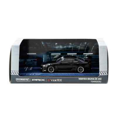 Tarmac Works x PRIX 1:64 Vertex Nissan Silvia S15 TONNDERU Black