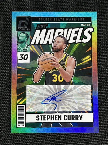 2024-25 Panini Donruss Stephen Curry #NMS-SCW Net Marvels Signatures Auto /15