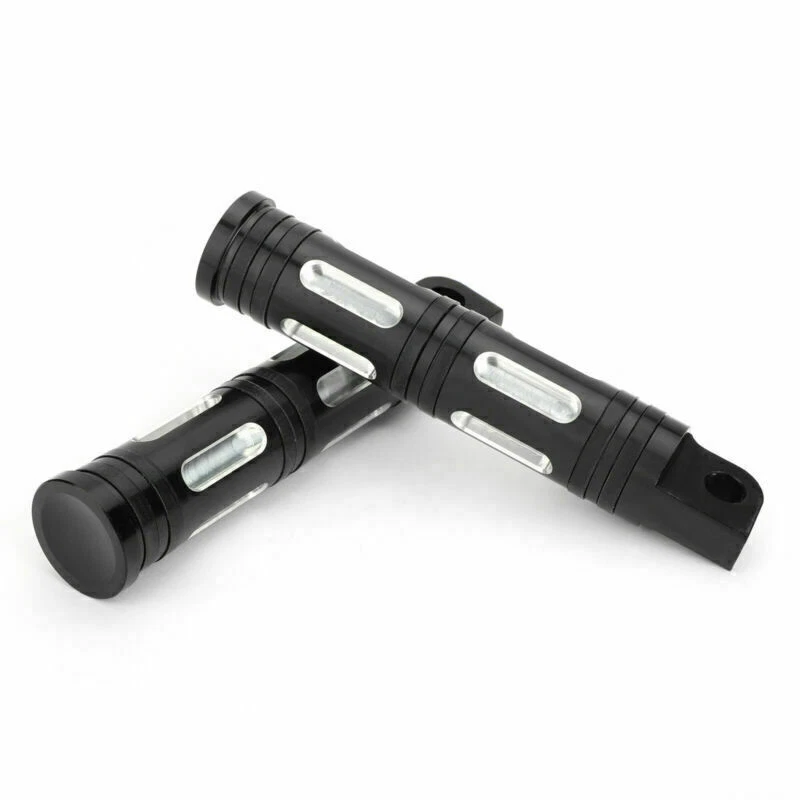 CNC Cut Motorcycle Black Foot Pegs Fit for Chopper Touring Sportster CN #3 - Image 4 of 4