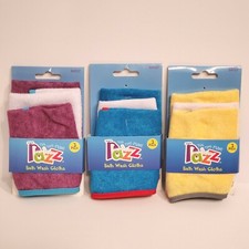 Razz Bath Soft Wash Cloths - 3 Cloths Per Pack - Choose Your Color