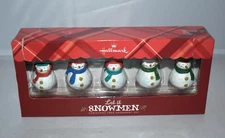 Hallmark Let it Snow Snowman Snowmen Christmas ornaments Artist Gary Head