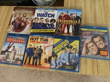7 Comedy Blu Ray Lot: The Watch Hangover Step Brothers Anchorman 2 Hot Tub Time