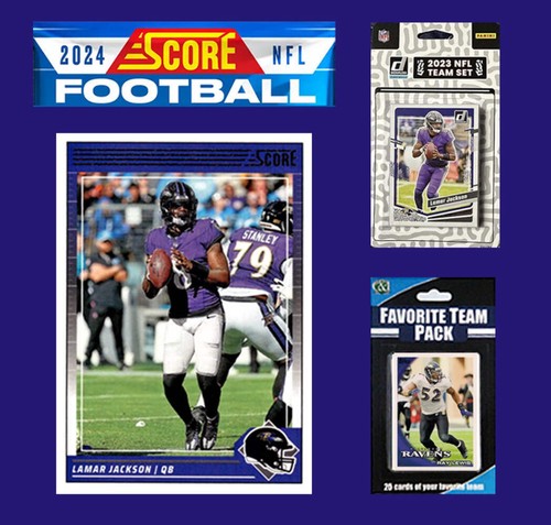 2024 SCORE NFL Baltimore Ravens Team Set Gift Pack + 2023 Donruss + 20 Card Pack