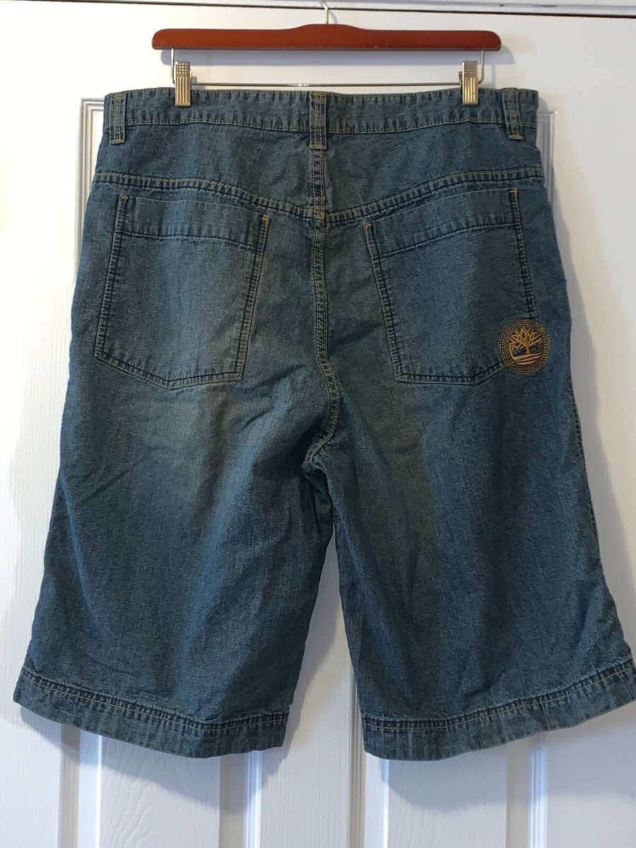 VINTAGE TIMBERLAND MENS JEAN SHORTS SIZE 40 INSEAM 14
