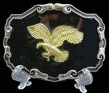 American Bald Eagle Patriotic Vintage Belt Buckle