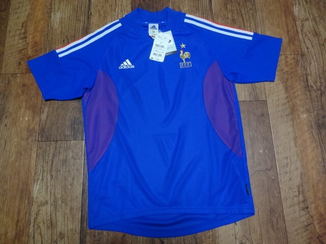 ウェア 2002 France Offical jersey FRANCE 2002 2003 2004 HOME SHIRT JERSEY AUTHENTIC PLAYER