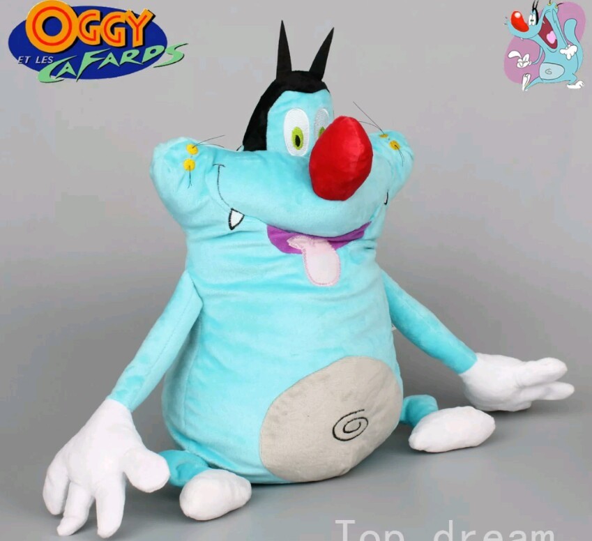 OGGY PELUCHE Y El MALDITO CUCARACHAS 43Cm Muñeco de nieve Cartón