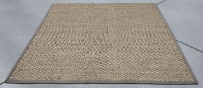 NATURAL / GREY 8' X 8' Broken Thread Rug, Reduced Price 1172719690 NF114P-8SQ