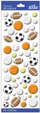 Sports Balls, 3D scrapbook sticker Jolees 52-38259