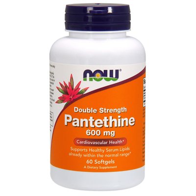 Pantethin Vitamin B5 Weichkapseln 600 mg von jetzt Lebensmittel für die Herz-Kreislauf-Gesundheit - 60