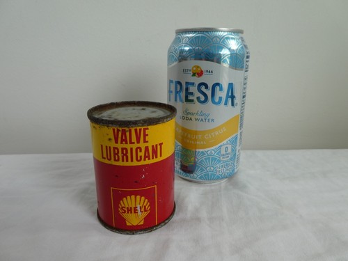 Vintage Shell Oil Company Valve Lubricant Full Unopened Metal Tin Can 4oz Canada - Picture 16 of 16