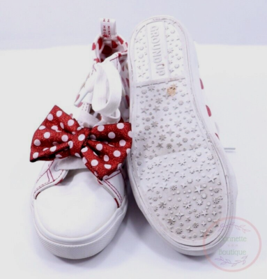 Disney Minnie Mouse Ground Up Hi-Top Red & white Polka Dot