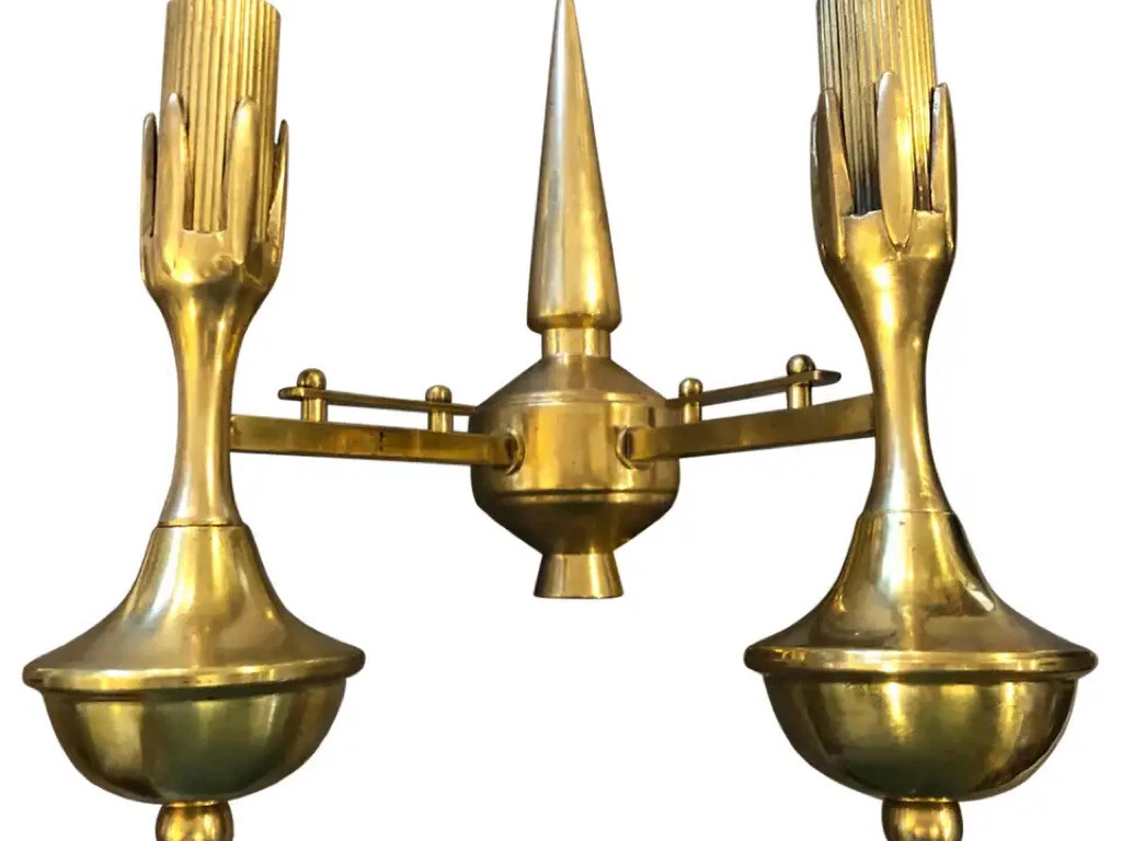 Mid century modern candle wall sconces online