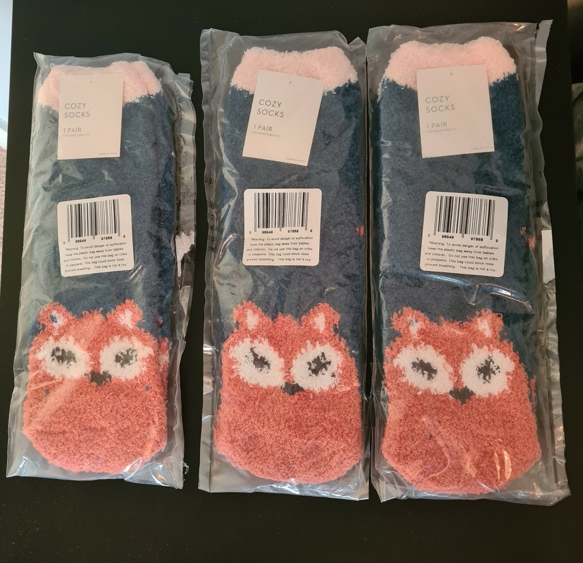 Cozy Socks for Girls Set Of 3 Pairs | eBay