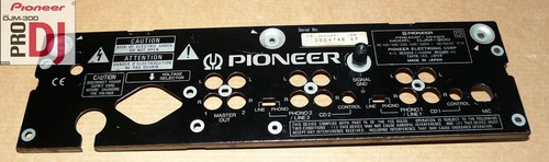 Originale Plaque Métal Graduer Pour Crossfader Sur Djm-300 Pioneer