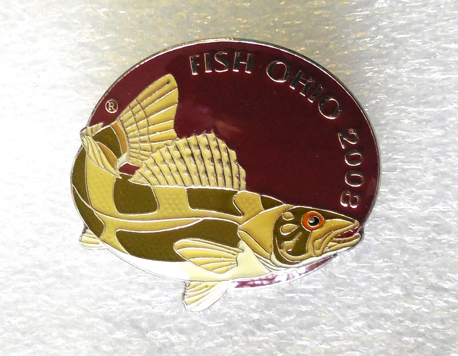 Vintage FISH OHIO AWARD PIN 2008 Sauger eBay