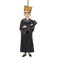 Kurt Adler Resin Ornament for Christmas Tree, Ruth Bader Ginsburg