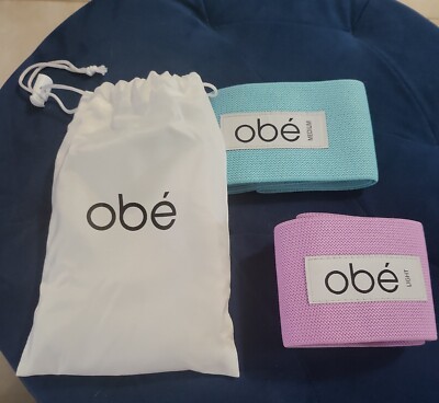 Obe Yoga/Pilates Exercise Straps Light and Medium Strength with