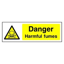 Danger Harmful Fumes Sign or Sticker | CHEM0014