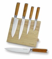 Echtwerk Damastmesser Set 5TLG Inkl. Magnet-Messerblock KüChenmesser-Set Messer