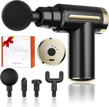 cotsoco Mini Massage Gun,Cordless Handheld Deep Tissue Muscle Massager 6 Speeds