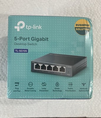 TP-Link TL-SG105 5-Port Gigabit Desktop Switch Brand New Sealed
