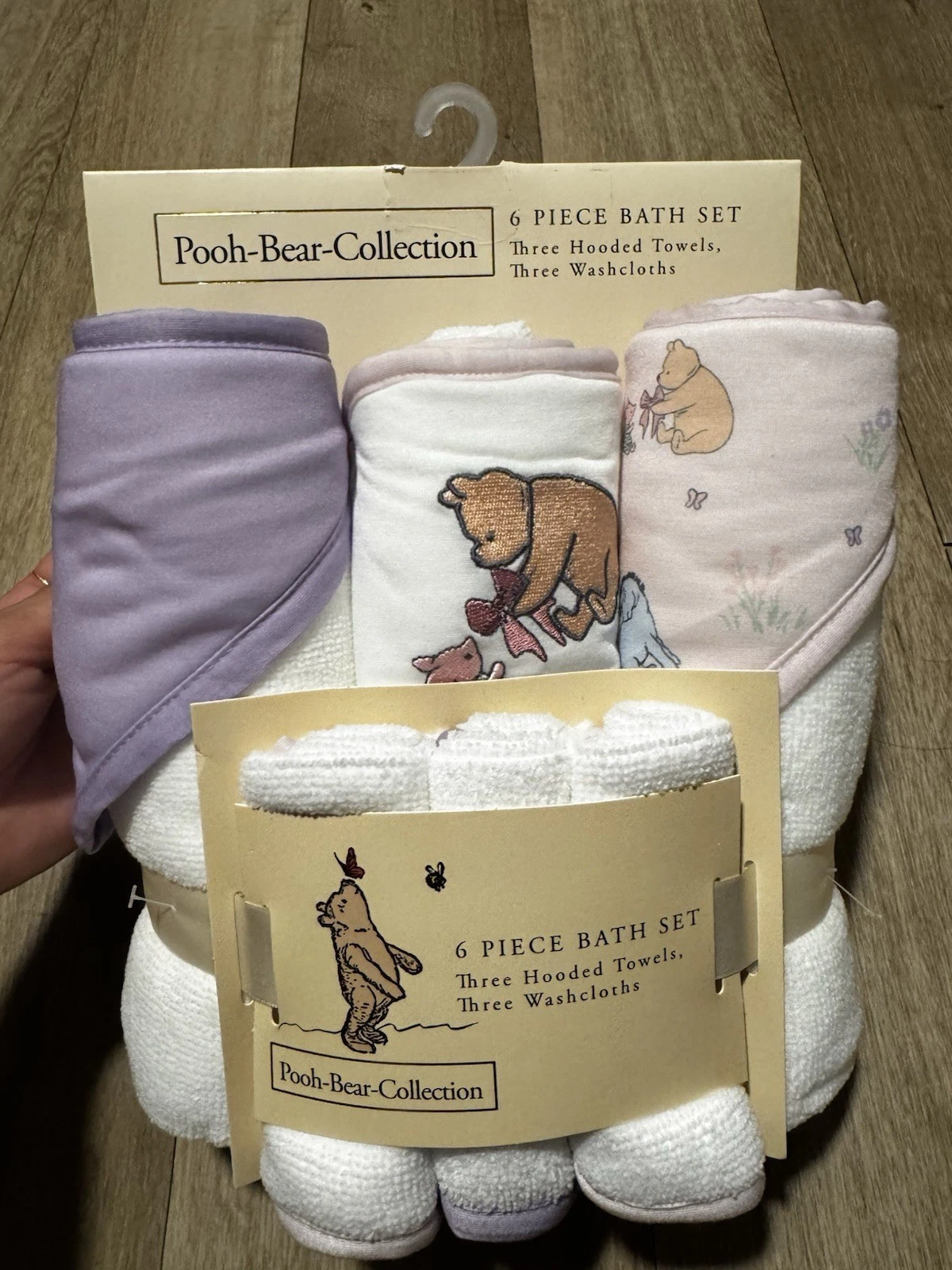 Pooh-Bear-Collection Cute Babygirl 6 Piece Bath Set NWT Disney
