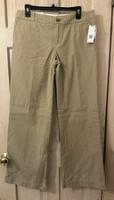 Vintage Gap Ladies Size 10L Khaki Tan Ultra Low Fit Wide Leg Pants NWT