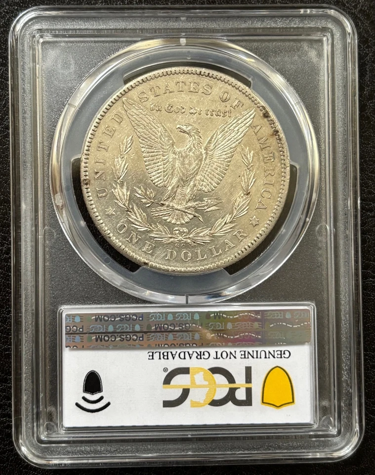 1878 CC CARSON CITY Morgan Silver $1 Dollar PCGS Cleaned-AU Detail (#1025) - Image 3 of 4
