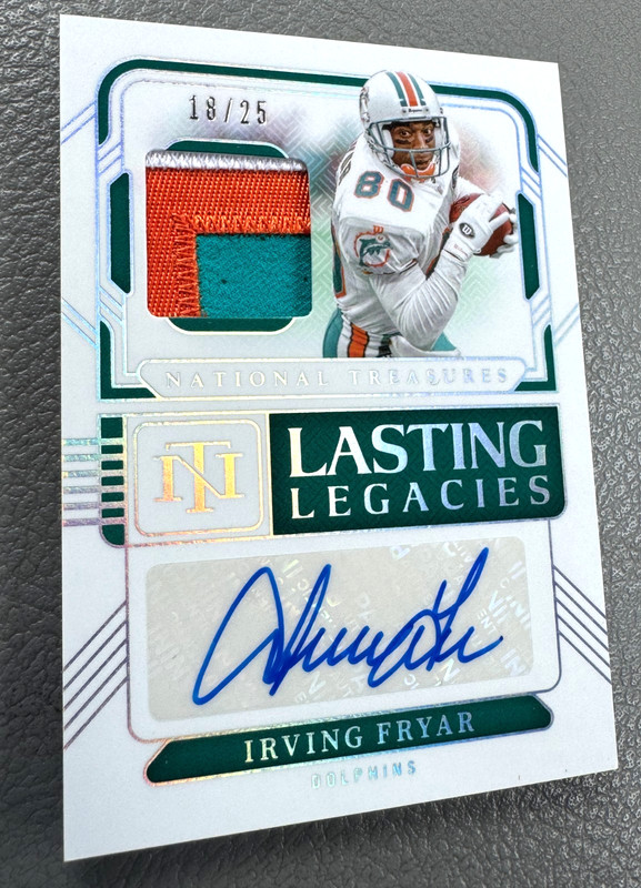 2024 National Treasures Irving Fryar Lasting Legacies Patch Jersey Auto /25