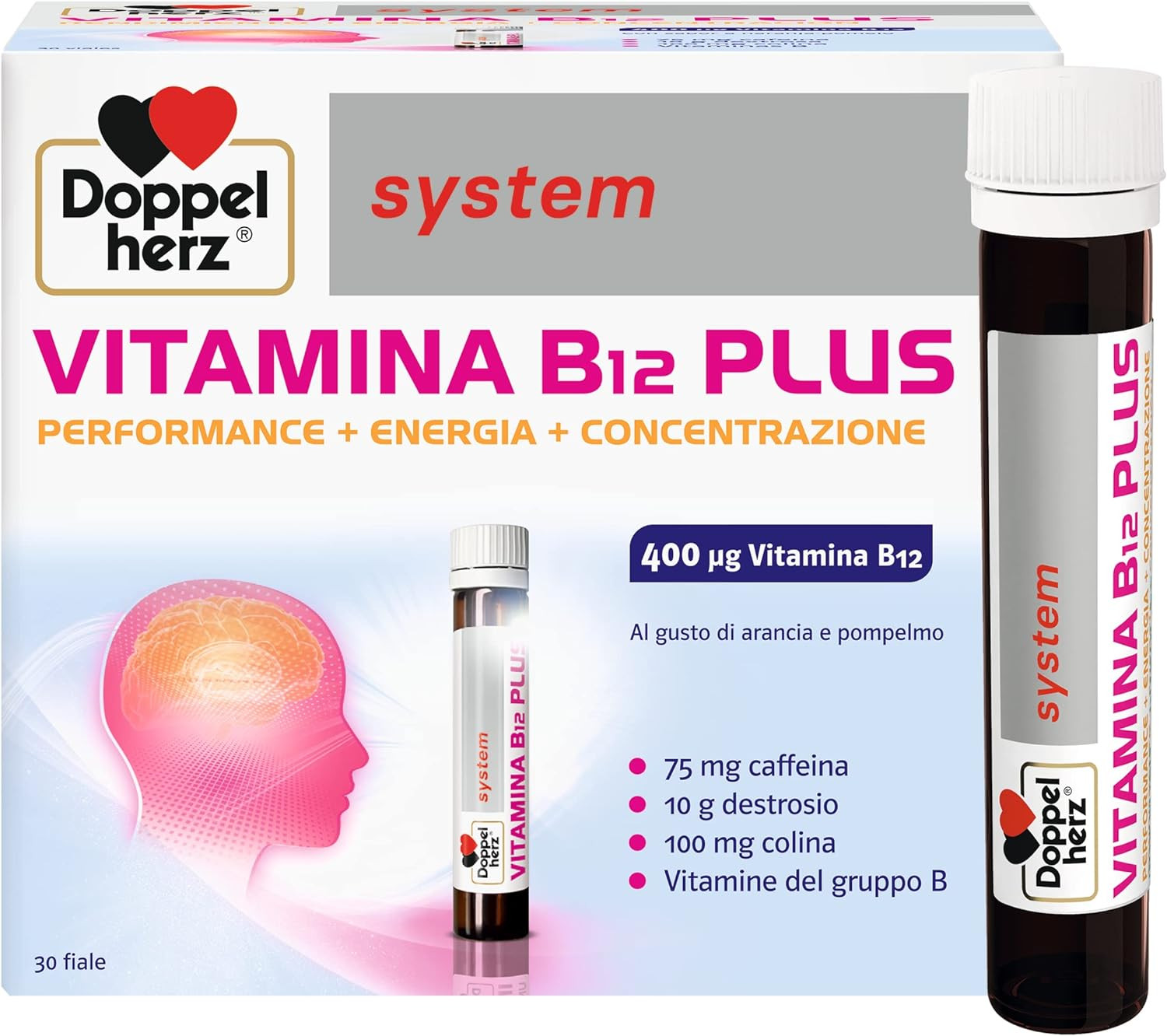 Integratore System VITAMINA B12 Plus: Energia Pura per il Sistema Nervoso