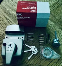 ERA Night Latch Double Locking ~ Satin Chrome ~ 40mm