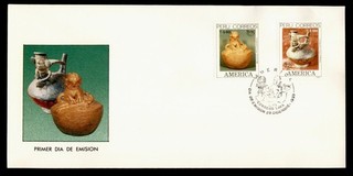 DR WHO 1989 PERU FDC AMERICA ART COMBO R82874