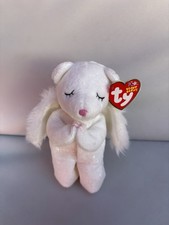 RETIRED TY BEANIE BABY BLESSED THE CHRISTMAS PRAYING ANGEL TEDDY BEAR 6"