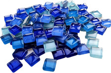 100 Pieces Bulk Mosaic Tiles Assorted Color Opaque Mosaic Glass Crafts Supplies