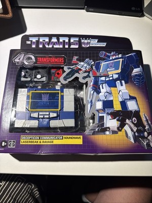 Hasbro Transformers Retro 40th Anniversary G1 Soundwave - Laserbeak - Ravage NEW