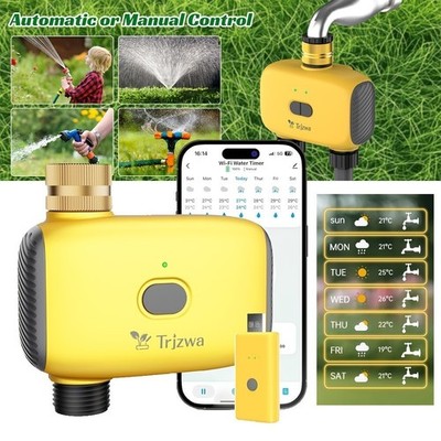 WiFi Sprinkler Timer 2026 WiFi Water Timer for Garden Hose,Brass Inlet Smart