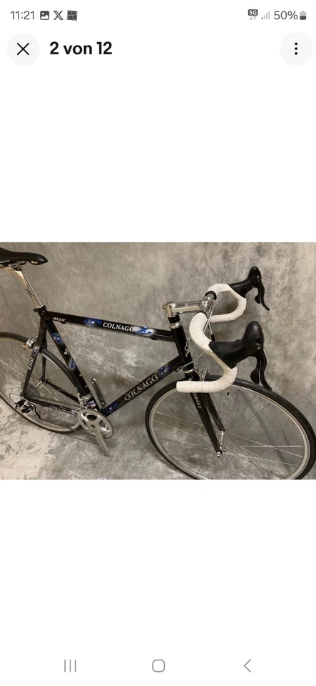 Colnago B - Stay Mix Carbon-Alu RH 56 Gruppe Campagnolo Chorus / Potenza - Bild 2 von 4