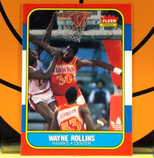 1986-87 FLEER Basketball Card # 94 *** WAYNE ROLLINS *** Atlanta Hawks