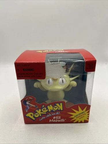 Vintage Hasbro Pokémon #52 Meowth Electronic Chattering Voice Toy NEW IN BOX