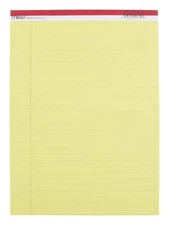 Mead 59610 Yellow Perforated Legal Ruled Pad 8-1/2 x 11 in. (Pack of 12)