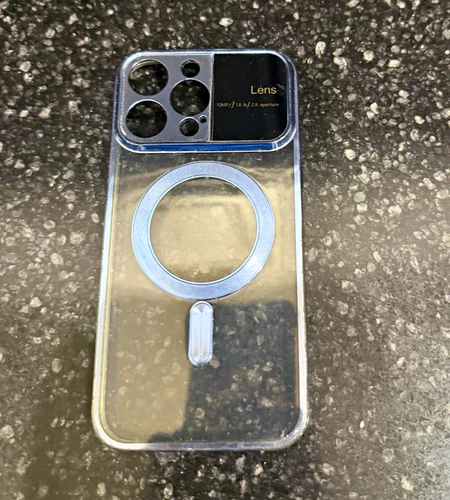 Clear Transparent Magnetic Ring Wireless Charging Fitted Case/Skin 15 pro max