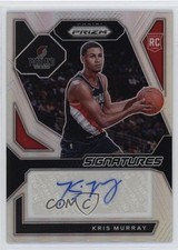 2023-24 Panini Prizm Rookie Signatures Silver Kris Murray #RSI-MUR Auto 1s6p