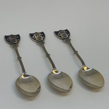 Three Vintage Monogram Teaspoons BCC