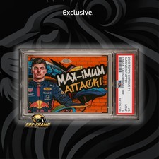 PSA 9 - /25 Max Verstappen #5 - Track Tags - 2020 Topps Chrome F1 - Orange