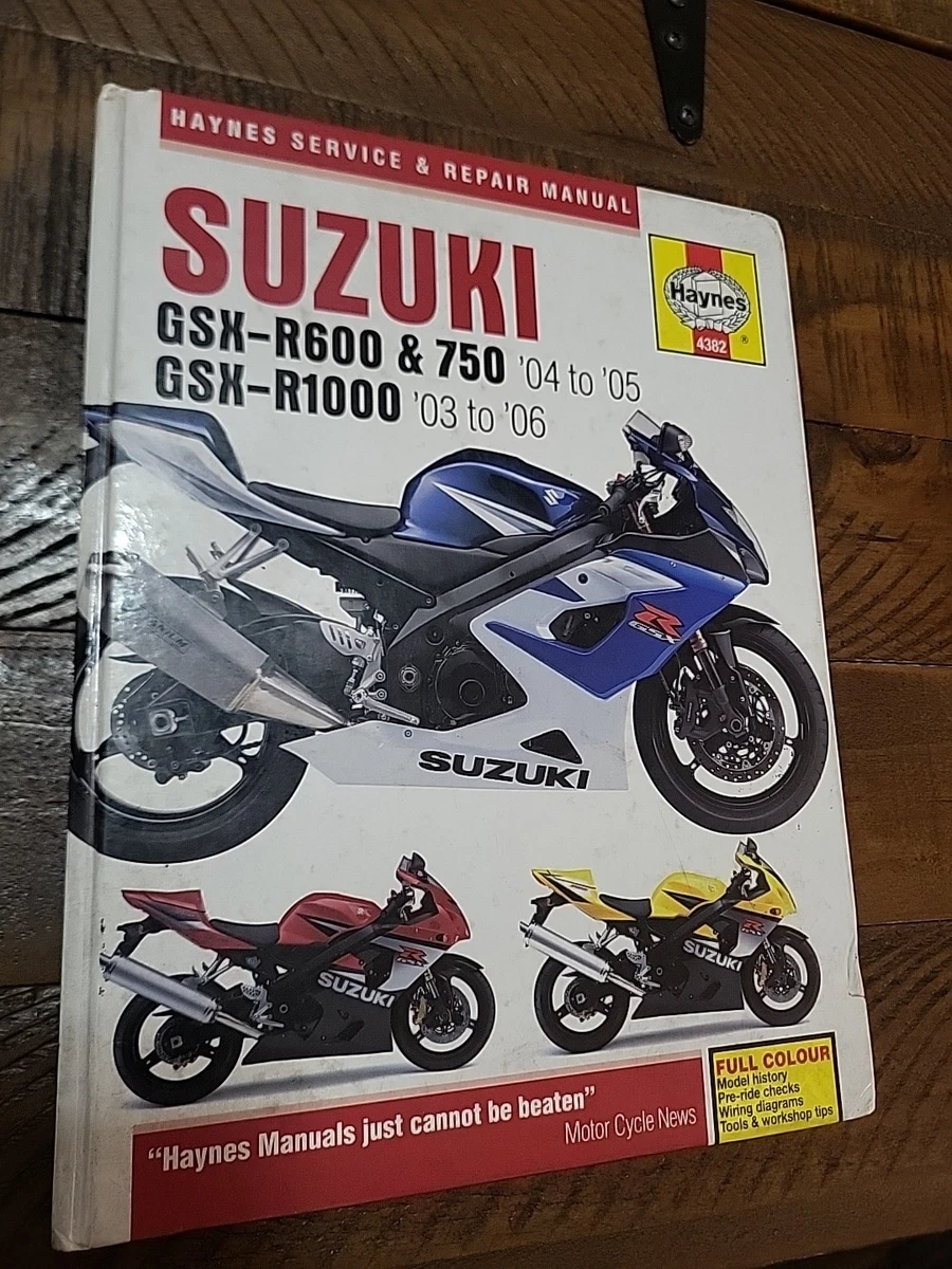 GSXR600 Suzuki Motorcycle Repair Manuals & Literature for sale | eBay